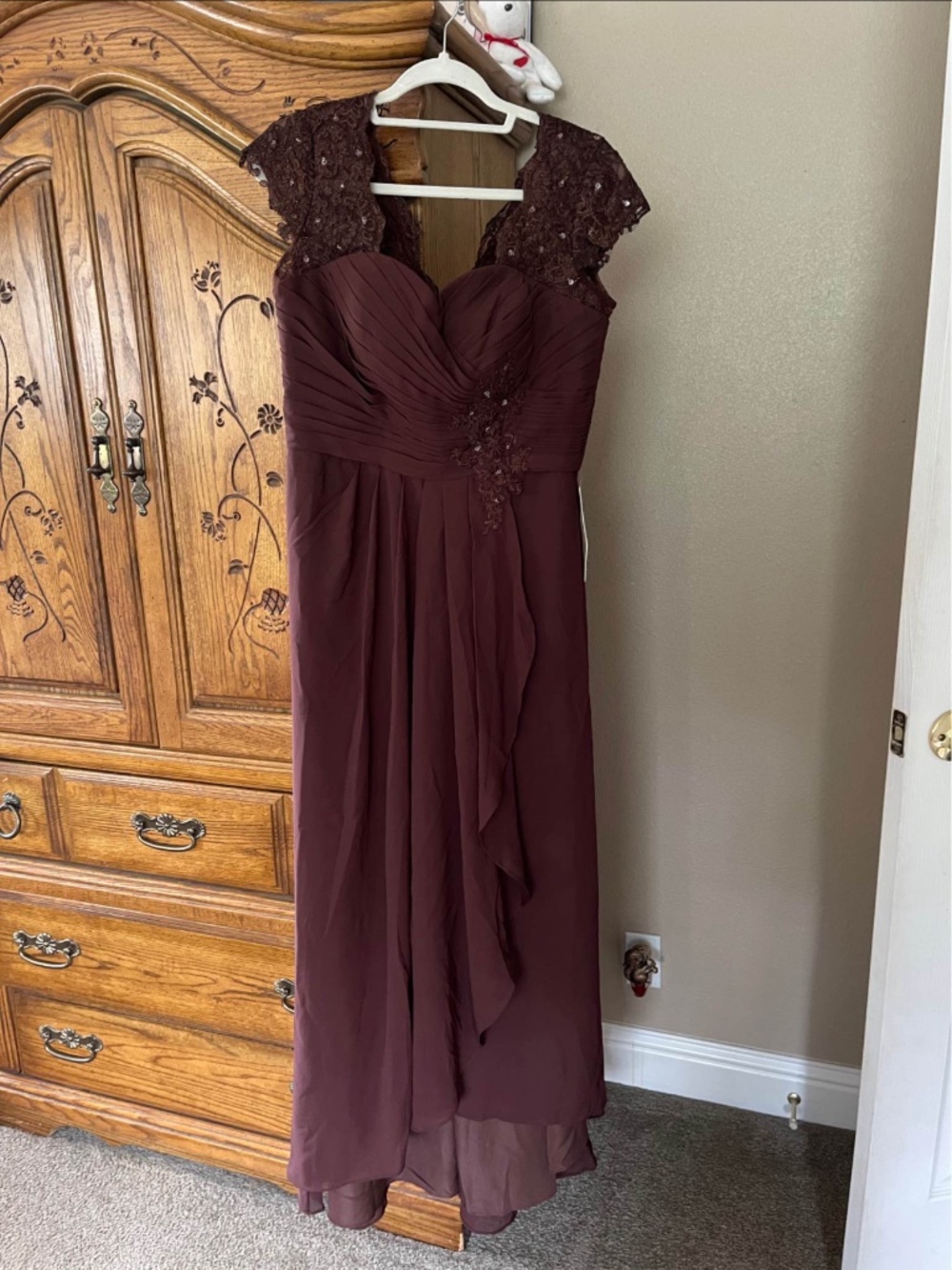 Lavetir long brown dress
